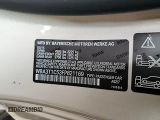 2015 BMW 4 Series 428i xDrive with VIN WBA3T1C53FP821169, listed as a Copart auction lot 86566414 with Not Provided miles and Salvage Title. Bid and sale history available at carsss.com. Image 13.