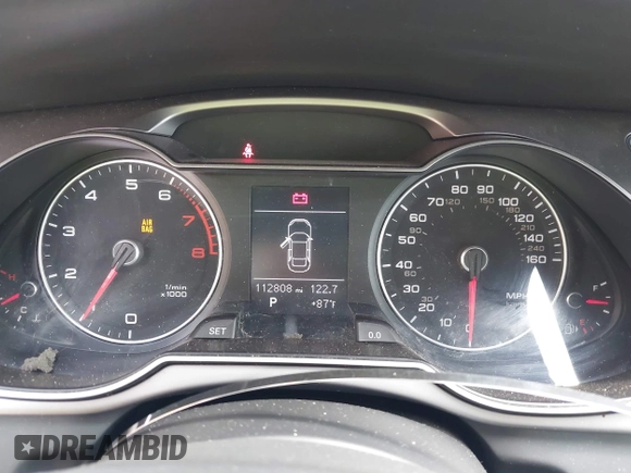 2013 Audi A4 Premium Plus with VIN WAUFFAFL4DN004199, listed as a IAAI auction lot 42286428 with 112,808 mi miles and . Bid and sale history available at DreamBid. Image 7.