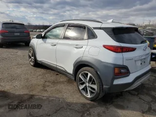 2019 Hyundai Kona Ultimate with VIN KM8K5CA56KU261565, listed as a Copart auction lot 42654535 with 83,670 mi miles and Salvage Title. Bid and sale history available at carsss.com. Image 2.