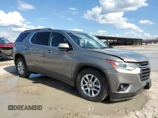 2019 Chevrolet Traverse LT Cloth z VIN 1GNERGKW4KJ183767, wystawiony jako Copart lot #56210095 z przebiegiem 57 225 mil mil oraz Szkoda całkowita • Salvage title. Historia ofert i sprzedaży dostępna na DreamBid. Obrazek 4.