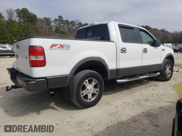 2005 Ford F-150 XLT with VIN 1FTPW14565FA53704, listed as a Copart auction lot 48850845 with 271,318 mi miles and Salvage Title. Bid and sale history available at carsss.com. Image 3.