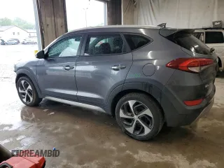 2017 Hyundai Tucson Sport z VIN KM8J33A25HU361804, wystawiony jako Copart lot #56558015 z przebiegiem 53 816 mil mil oraz Szkody całkowita. Historia ofert i sprzedaży dostępna na DreamBid. Obrazek 2.