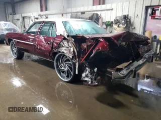 1975 Chevrolet Caprice z VIN 1N69H5J105888, wystawiony jako Copart lot #80681774 z przebiegiem 79 198 mil mil oraz Szkoda całkowita • Salvage title. Historia ofert i sprzedaży dostępna na DreamBid. Obrazek 2.