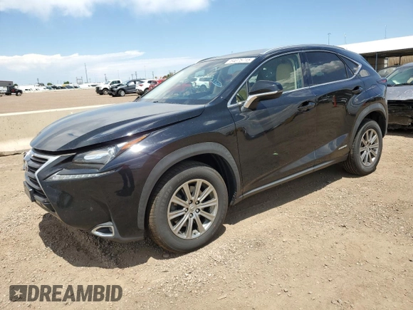 2015 Lexus NX 300h with VIN JTJBJRBZ7F2007186, listed as a Copart auction lot 64075715 with 116,531 mi miles and Salvage title. Bid and sale history available at DreamBid. Image 1.