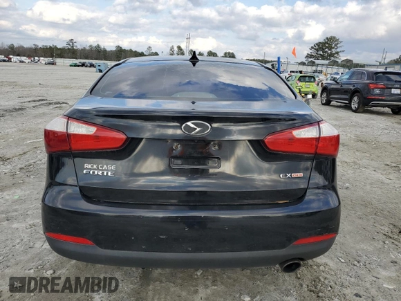 2014 Kia Forte EX with VIN KNAFX4A85E5128260, listed as a Copart auction lot 44041325 with 143,998 mi miles and Salvage Title. Bid and sale history available at carsss.com. Image 6.