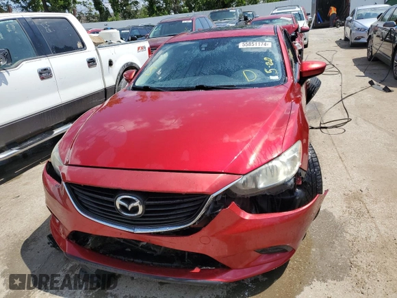 2014 Mazda 6 i Touring with VIN JM1GJ1T6XE1118477, listed as a Copart auction lot 55851174 with 139,126 mi miles and Salvage Title. Bid and sale history available at DreamBid. Image 5.