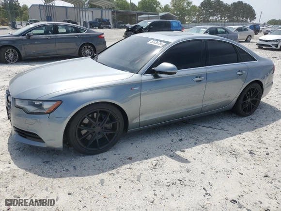 2013 Audi A6 3.0T Premium Plus with VIN WAUGGAFC4DN029105, listed as a Copart auction lot 53358765 with 221,702 mi miles and Clean Title. Bid and sale history available at carsss.com. Image 1.