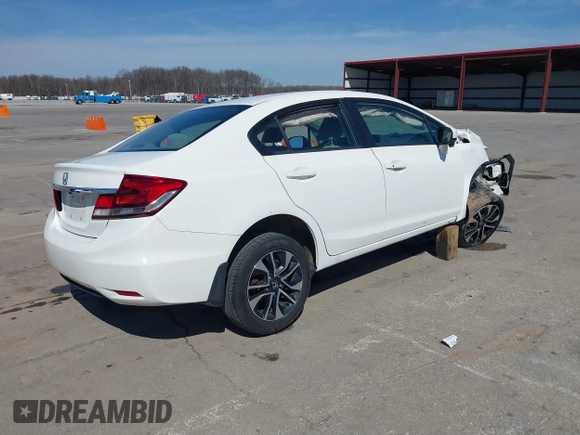 2014 Honda Civic Sedan EX with VIN 19XFB2F83EE051875, listed as a IAAI auction lot 41821950 with 157,755 mi miles. Bid and sale history available at carsss.com. Image 4.