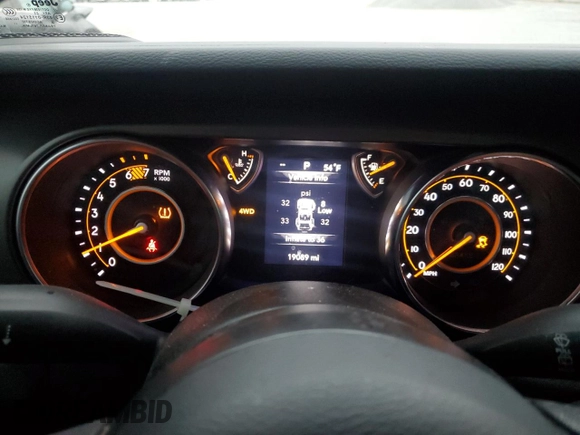 2023 Jeep Wrangler Sport S with VIN 1C4HJXDG0PW626672, listed as a Copart auction lot 47358915 with 19,089 mi miles and Salvage Title. Bid and sale history available at DreamBid. Image 9.