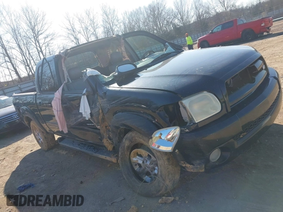 2006 Toyota Tundra Limited with VIN 5TBDT48166S511918, listed as a IAAI auction lot 41500074 with 234,516 mi miles and . Bid and sale history available at DreamBid. Image 1.