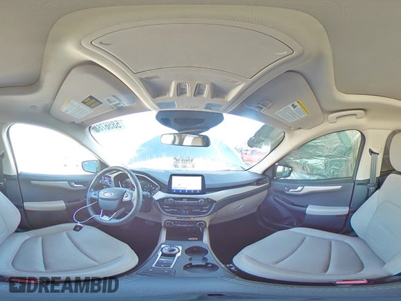2020 Ford Escape SEL with VIN 1FMCU0H66LUB41495, listed as a Copart auction lot 58567885 with 59,310 mi miles and Salvage title. Bid and sale history available at DreamBid. Image 15.