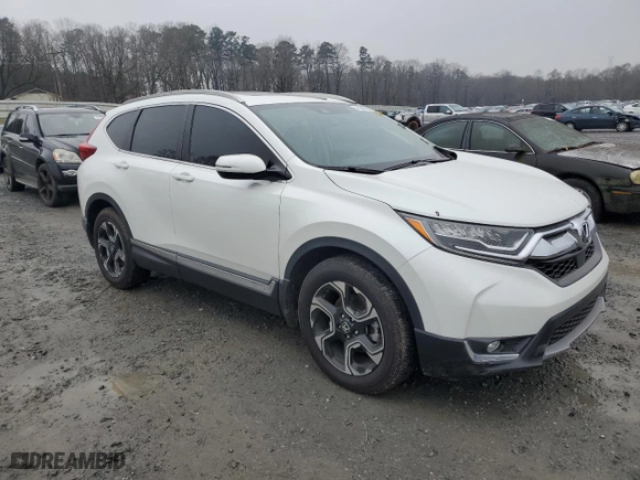 2019 Honda CR-V Touring with VIN 7FARW1H92KE012139, listed as a Copart auction lot 41484645 with 27,098 mi miles and Salvage Title. Bid and sale history available at carsss.com. Image 4.