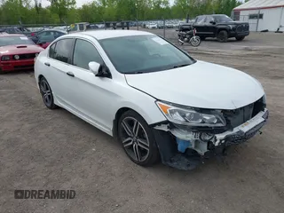 2016 Honda Accord Sport with VIN 1HGCR2F5XGA235271, listed as a IAAI auction lot 42212870 with 116,311 mi miles and . Bid and sale history available at DreamBid. Image 1.