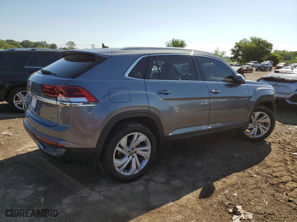 2021 Volkswagen Atlas Cross Sport 2.0T SEL with VIN 1V2BC2CA9MC205738, listed as a Copart auction lot 55288504 with 59,838 mi miles and Salvage Title. Bid and sale history available at carsss.com. Image 3.