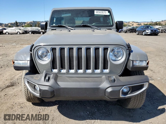 2020 Jeep Wrangler Unlimited Sahara with VIN 1C4HJXEG2LW329752, listed as a Copart auction lot 68563674 with 40,922 mi miles and Salvage Title. Bid and sale history available at carsss.com. Image 5.