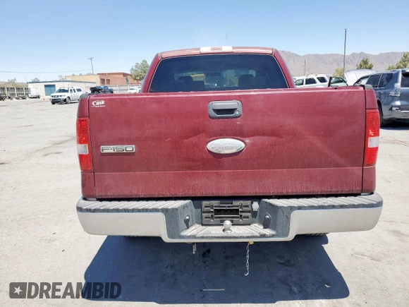 2006 Ford F-150 XLT with VIN 1FTRW12W06KD97705, listed as a Copart auction lot 59802965 with 153,229 mi miles and Clean title. Bid and sale history available at DreamBid. Image 6.