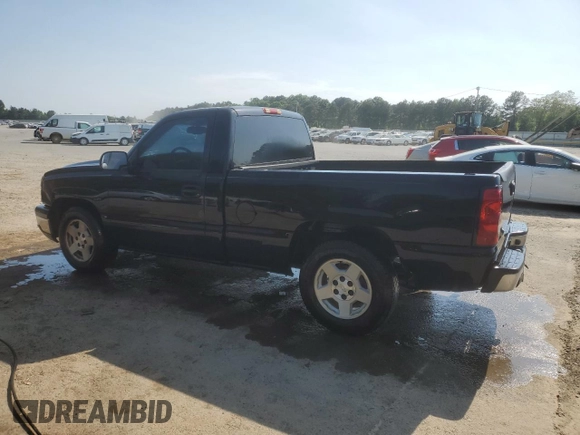 2006 Chevrolet Silverado 1500 Work Truck with VIN 3GCEC14X46G233569, listed as a Copart auction lot 53571885 with 186,342 mi miles and Salvage Title. Bid and sale history available at carsss.com. Image 2.