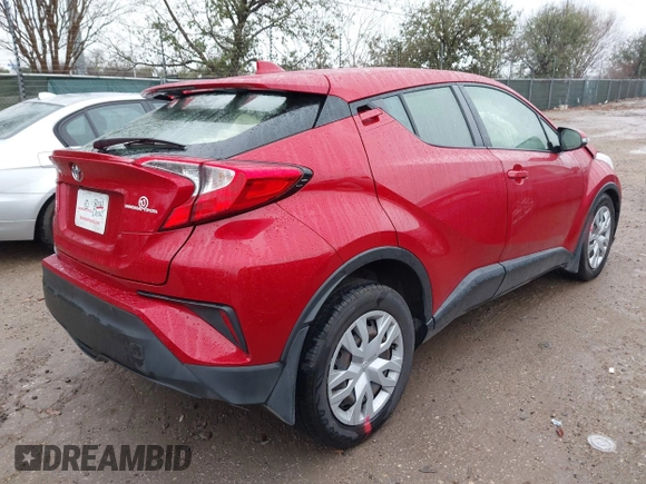 2020 Toyota C-HR LE with VIN JTNKHMBX4L1067648, listed as a IAAI auction lot 41556302 with 64,698 mi miles. Bid and sale history available at carsss.com. Image 4.
