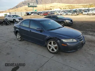 2007 Mazda 6 i Sport VE with VIN 1YVHP84C675M24095, listed as a Copart auction lot 80582564 with 196,394 mi miles and Salvage Title. Bid and sale history available at DreamBid. Image 4.