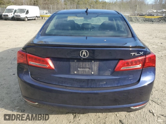 2018 Acura TLX w/Technology Pkg with VIN 19UUB1F58JA010048, listed as a Copart auction lot 46677505 with 70,642 mi miles and Salvage Title. Bid and sale history available at carsss.com. Image 6.