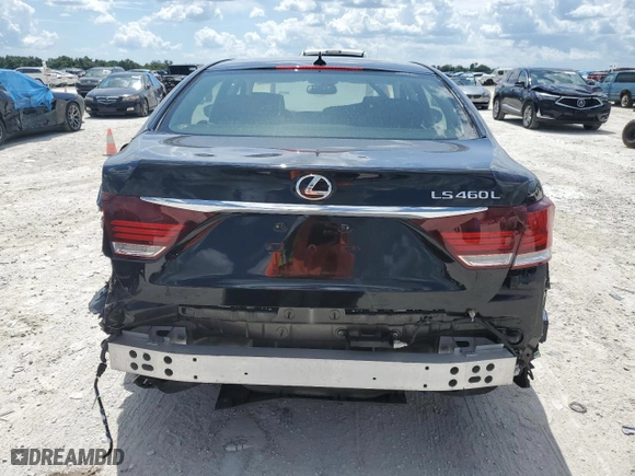 2013 Lexus LS 460 L with VIN JTHGL5EF6D5050814, listed as a Copart auction lot 64771424 with 40,048 mi miles and Salvage Title. Bid and sale history available at carsss.com. Image 6.