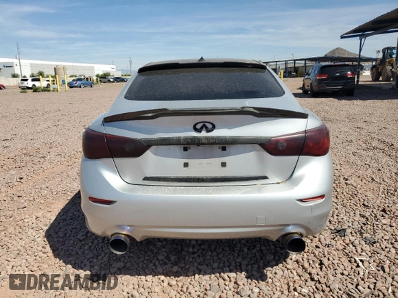 2014 Infiniti Q50 Sport with VIN JN1BV7AP8EM684880, listed as a Copart auction lot 53920175 with 104,519 mi miles and Clean title. Bid and sale history available at DreamBid. Image 6.