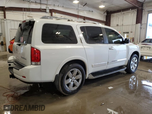 2014 Nissan Armada SV z VIN 5N1AA0NC6EN601343, wystawiony jako Copart lot #55153645 z przebiegiem 116 152 mil mil oraz Czysty tytuł • Clean title. Historia ofert i sprzedaży dostępna na DreamBid. Obrazek 3.