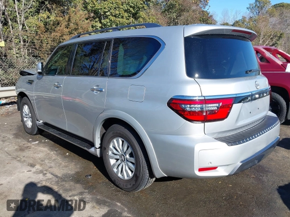 2023 Nissan Armada SV with VIN JN8AY2AC9P9181739, listed as a IAAI auction lot 41351645 with 11,145 mi miles. Bid and sale history available at carsss.com. Image 3.
