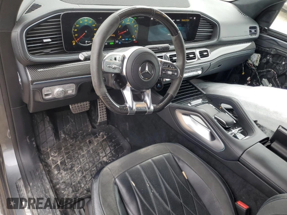 2021 Mercedes-Benz GLS with VIN 4JGFF8KE2MA472213, listed as a Copart auction lot 52400315 with 57,561 mi miles and Salvage Title. Bid and sale history available at carsss.com. Image 8.