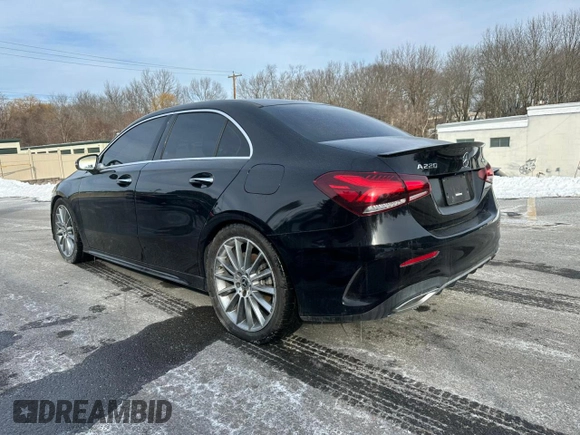 2022 Mercedes-Benz A 220 with VIN W1K3G4FB5NJ361210, listed as a Copart auction lot 42653105 with 57,984 mi miles and Clean Title. Bid and sale history available at DreamBid. Image 2.