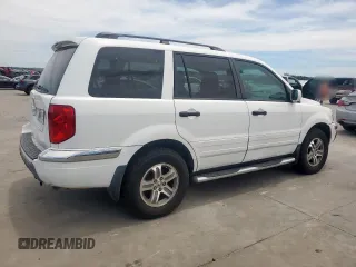 2005 Honda Pilot EX-L z VIN 5FNYF18555B025184, wystawiony jako Copart lot #58084295 z przebiegiem 161 863 mil mil oraz Szkoda całkowita • Salvage title. Historia ofert i sprzedaży dostępna na DreamBid. Obrazek 3.