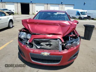 2013 Chevrolet Sonic LT with VIN 1G1JC6SB7D4187709, listed as a Copart auction lot 63645244 with 0 mi miles and Non Repairable. Bid and sale history available at carsss.com. Image 5.