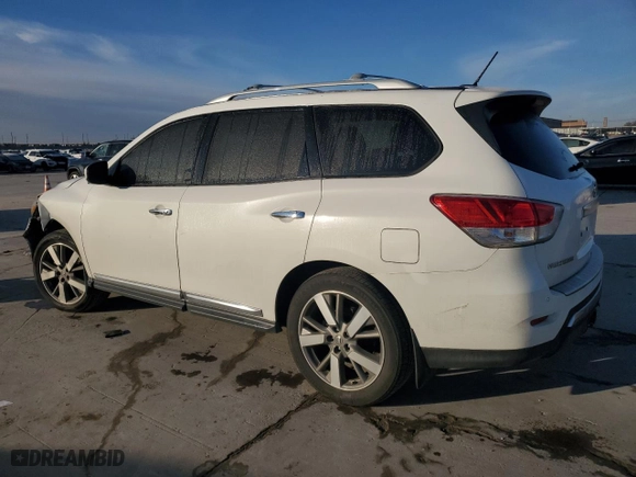 2013 Nissan Pathfinder SL with VIN 5N1AR2MN9DC645905, listed as a Copart auction lot 89104565 with 124,552 mi miles and Salvage Title. Bid and sale history available at carsss.com. Image 2.