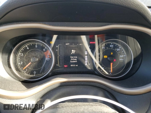 2016 Jeep Cherokee Altitude with VIN 1C4PJLCB6GW184782, listed as a Copart auction lot 46414594 with 63,121 mi miles and Salvage title. Bid and sale history available at DreamBid. Image 9.