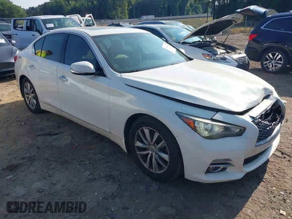 2015 Infiniti Q50 Premium z VIN JN1BV7AP5FM333958, wystawiony jako IAAI lot #42351044 z przebiegiem 158 428 mil mil oraz . Historia ofert i sprzedaży dostępna na DreamBid. Obrazek 1.