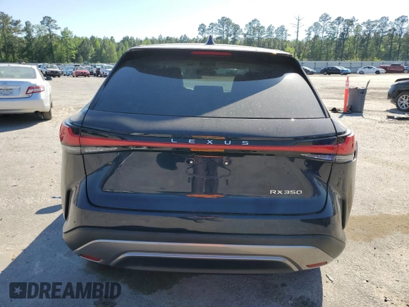 2024 Lexus RX 350 z VIN 2T2BAMBA2RC052098, wystawiony jako Copart lot #52634835 z przebiegiem 1 630 mil mil oraz Szkoda całkowita • Salvage title. Historia ofert i sprzedaży dostępna na DreamBid. Obrazek 6.