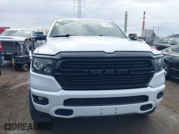 2021 Ram 1500 Big Horn with VIN 1C6RRFBG1MN720594, listed as a IAAI auction lot 41683893 with 75,743 mi miles. Bid and sale history available at carsss.com. Image 12.