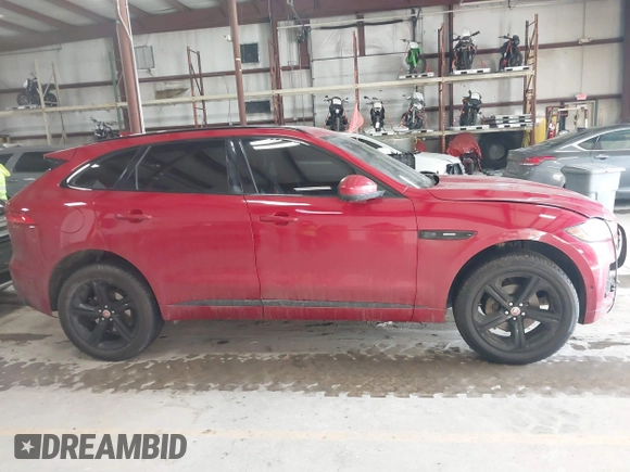 2017 Jaguar F-Pace 20d R-Sport with VIN SADCL2BN3HA490176, listed as a IAAI auction lot 41595419 with 87,755 mi miles and . Bid and sale history available at DreamBid. Image 13.