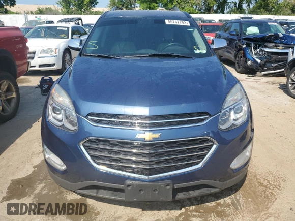 2016 Chevrolet Equinox LTZ with VIN 2GNFLGEK5G6163904, listed as a Copart auction lot 56747743 with 145,336 mi miles and Salvage Title. Bid and sale history available at carsss.com. Image 5.