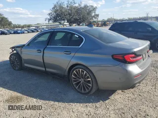2021 BMW 5 Series 530i with VIN WBA53BH06MWX21033, listed as a Copart auction lot 47253455 with 47,635 mi miles and Salvage title. Bid and sale history available at DreamBid. Image 2.