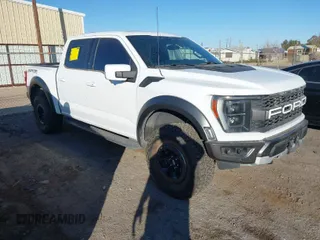 2022 Ford F-150 Raptor with VIN 1FTFW1RGXNFB26255, listed as a IAAI auction lot 41458336 with 37,336 mi miles. Bid and sale history available at carsss.com. Image 1.