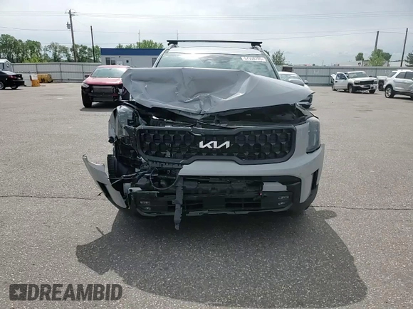 2024 Kia Telluride SX Prestige X-Pro with VIN 5XYP5DGC7RG518167, listed as a Copart auction lot 57938705 with 15,234 mi miles and Salvage title. Bid and sale history available at DreamBid. Image 14.