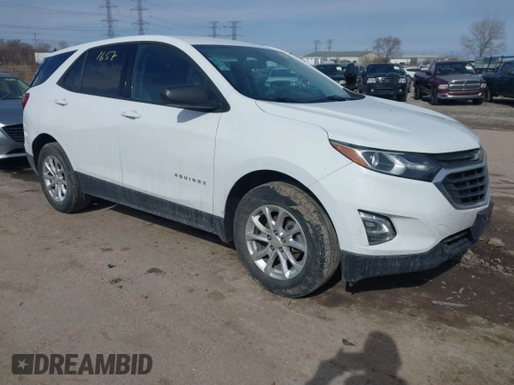 2019 Chevrolet Equinox LS with VIN 2GNAXHEVXK6251595, listed as a IAAI auction lot 41661657 with 120,348 mi miles and . Bid and sale history available at DreamBid. Image 1.