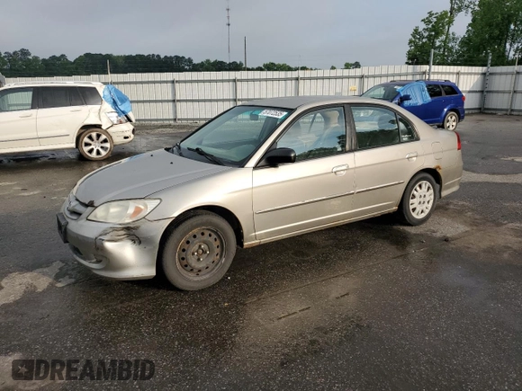 2004 Honda Civic LX z VIN 2HGES16594H587746, wystawiony jako Copart lot #57072535 z przebiegiem 374 664 mil mil oraz Szkoda całkowita • Salvage title. Historia ofert i sprzedaży dostępna na DreamBid. Obrazek 1.