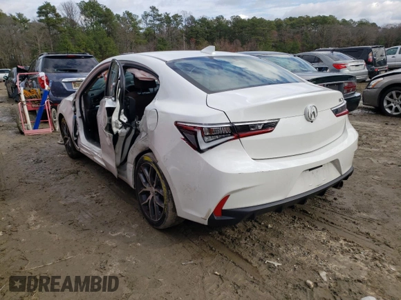 2020 Acura ILX w/Premium Pkg with VIN 19UDE2F77LA007577, listed as a Copart auction lot 70630742 with Not Provided miles. Bid and sale history available at carsss.com. Image 2.