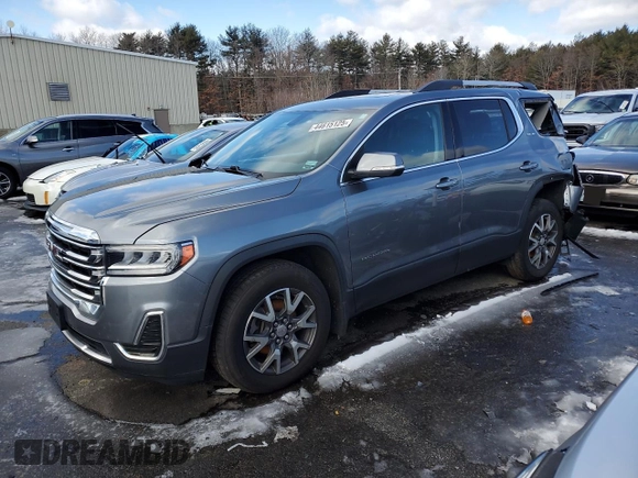 2020 GMC Acadia SLE z VIN 1GKKNRLS5LZ141548, wystawiony jako Copart lot #44615125 z przebiegiem 90 454 mil mil oraz Szkoda całkowita • Salvage title. Historia ofert i sprzedaży dostępna na DreamBid. Obrazek 1.