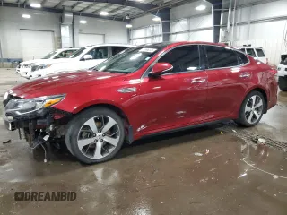2019 Kia Optima LX with VIN 5XXGT4L32KG306587, listed as a Copart auction lot 52966275 with 185,613 mi miles and Salvage Title. Bid and sale history available at carsss.com. Image 1.
