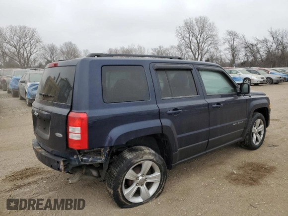2013 Jeep Patriot Latitude with VIN 1C4NJPFA2DD238409, listed as a Copart auction lot 43657345 with 136,183 mi miles and Salvage Title. Bid and sale history available at carsss.com. Image 3.