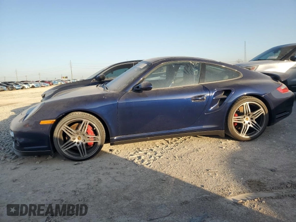 2007 Porsche 911 Turbo with VIN WP0AD29907S786676, listed as a Copart auction lot 48687765 with Not Provided miles and Clean Title. Bid and sale history available at carsss.com. Image 1.