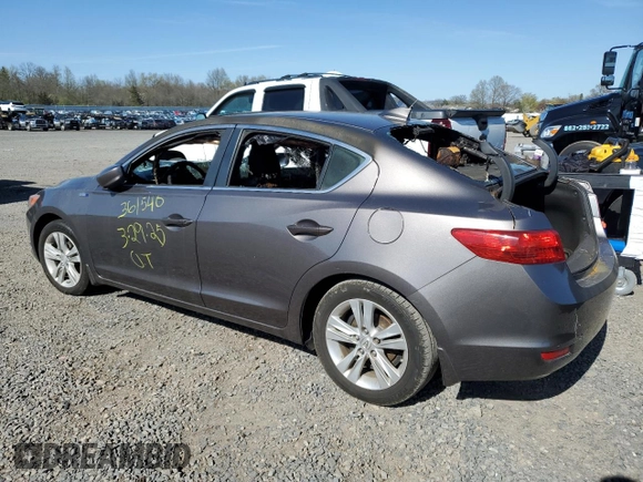 2013 Acura ILX Hybrid Technology with VIN 19VDE3F71DE302184, listed as a Copart auction lot 53509075 with Not Provided miles and Salvage Title. Bid and sale history available at DreamBid. Image 2.